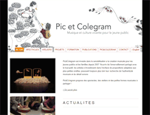 Tablet Screenshot of pic-et-colegram.fr